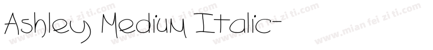 Ashley Medium Italic字体转换